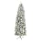 7ft. Pre-Lit Flocked Montreal Fir Artificial Christmas Tree, Warm White LED Lights